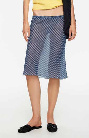 Shoreline Sheer Check Skirt