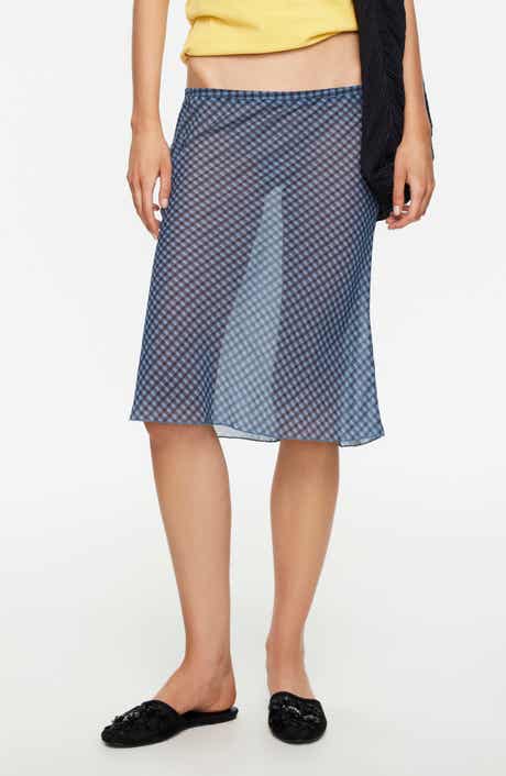 Shoreline Sheer Check Skirt