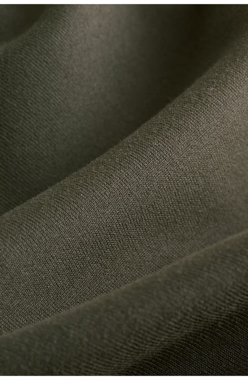 Next Side Ruched One-shoulder Top In Green