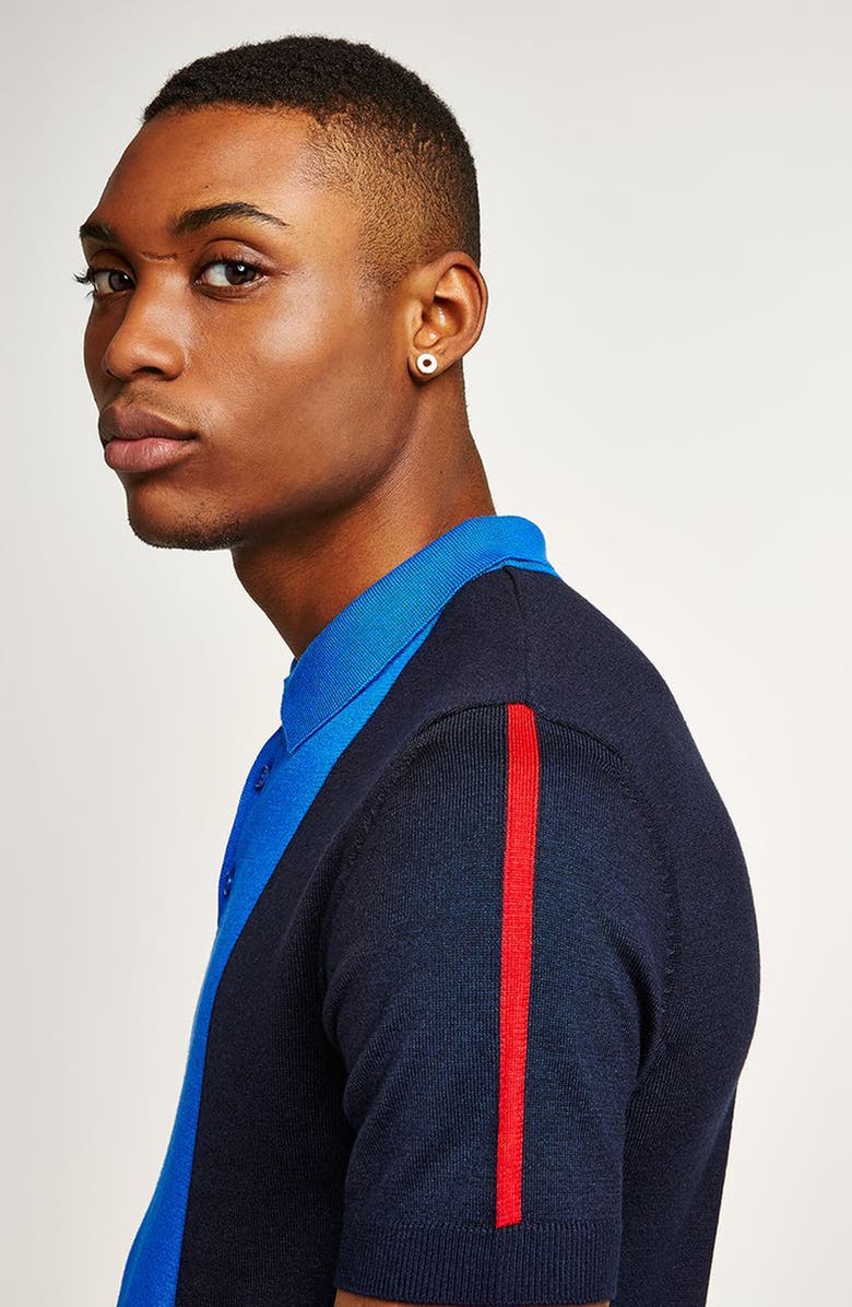 Topman Colorblock Polo, Alternate, color, 
