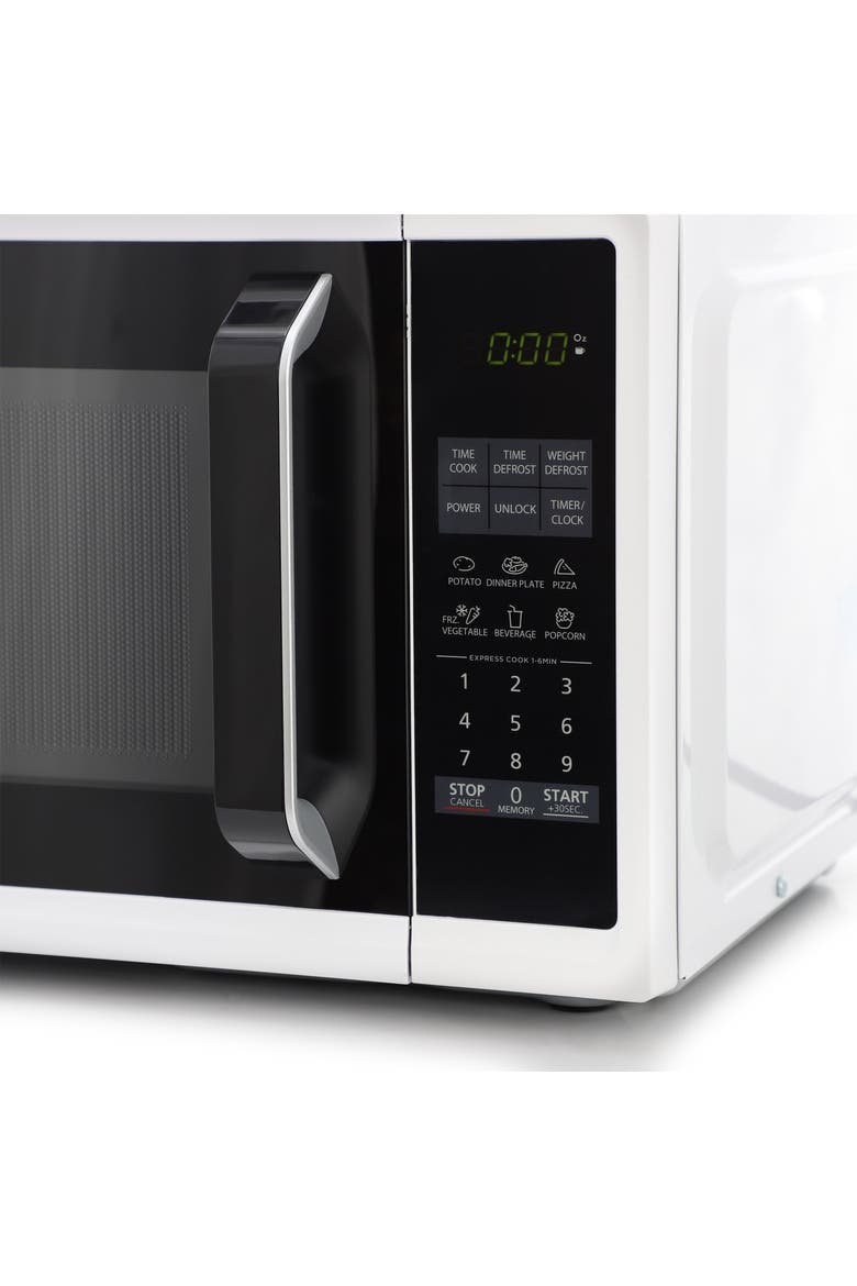 0.9 Cu. Ft. LED Digital Countertop Microwave in White, Alternate, color, White