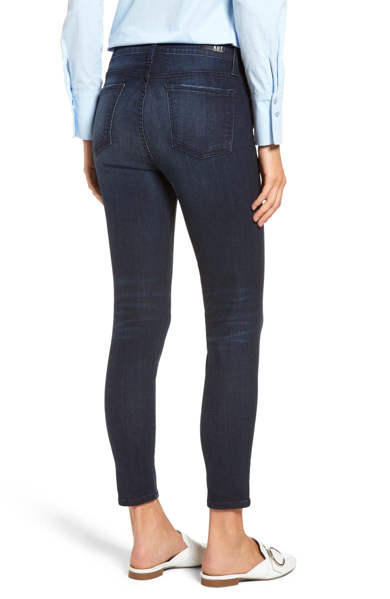 KUT from the Kloth Donna High Waist Skinny Ankle Jeans, Alternate, color, 