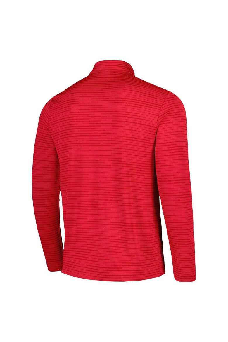 Men's Levelwear Red TOUR Championship Logo Quarter-Zip Top, Alternate, color, Red