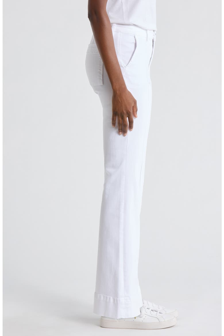 Stella High Waist Flare Pants, Alternate, color, OPTIC WHITE