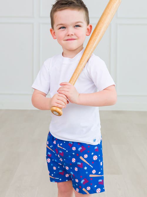 Shop Ruggedbutts Baby Upf50+ Americana Swim Trunks