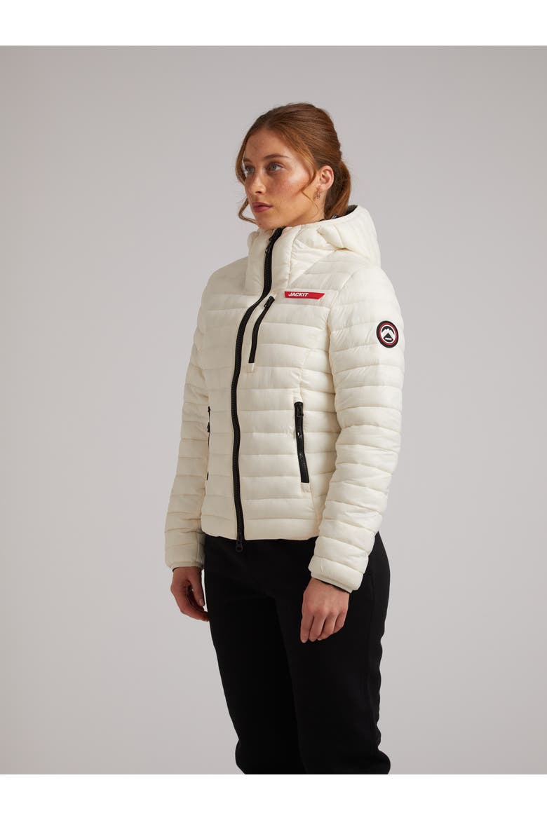 Satell1Te Padded Hooded Jacket, Alternate, color, VINTAGE WHITE