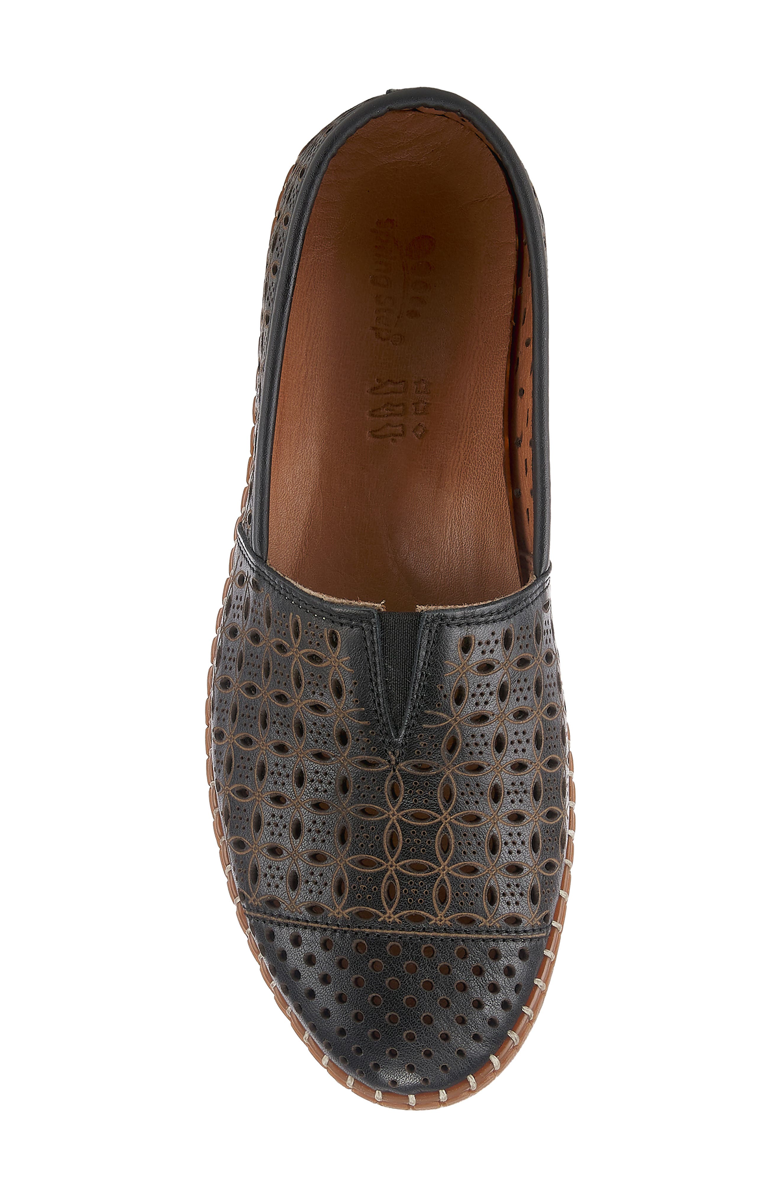 Spring Step Oralis Loafer, Alternate, color, Black Leather