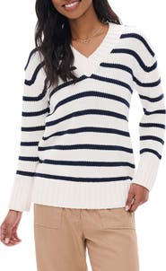 Hatley Striped V-Neck Sweater