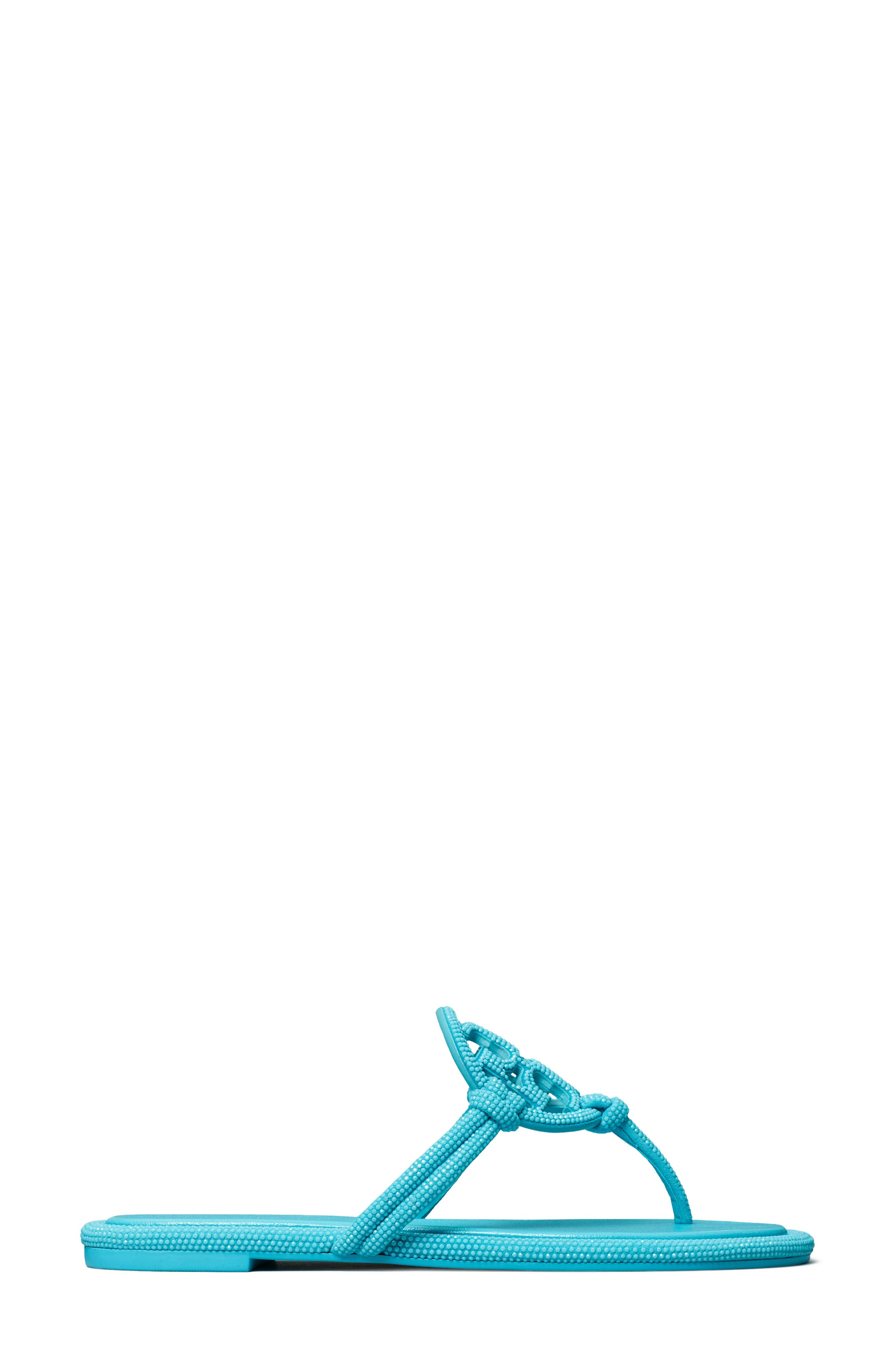 Miller Knotted Pavé Thong Sandal, Alternate, color, SOFT TURQUOISE