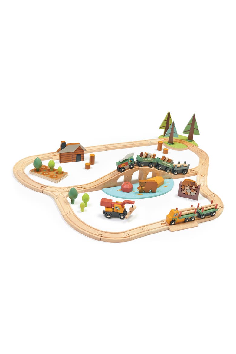 Wild Pines 30-Piece Train Set, Alternate, color, MULTI