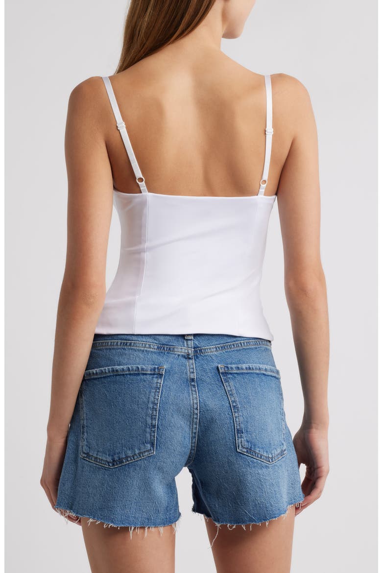 Button-Up Corset Top, Alternate, color, WHITE