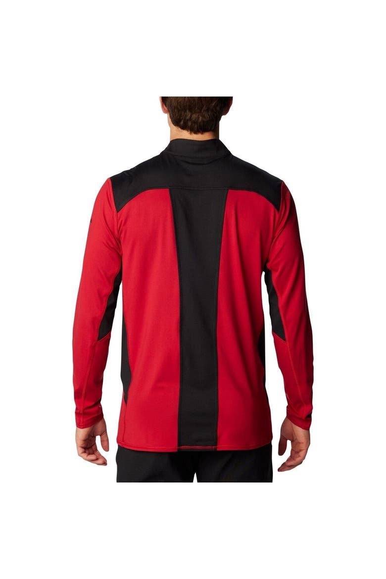 Men's Columbia Cardinal Arkansas Razorbacks Tech Trail™ Omni-Shade Quarter-Zip Top, Alternate, color, Cardinal