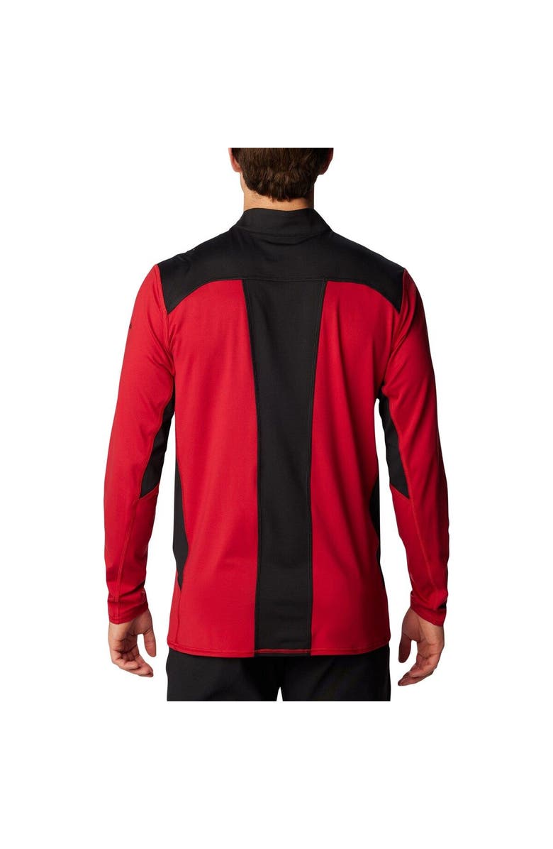 Columbia Men's Columbia Cardinal Arkansas Razorbacks Tech Trail<sup>™</sup> Omni-Shade Quarter-Zip Top, Alternate, color, Cardinal