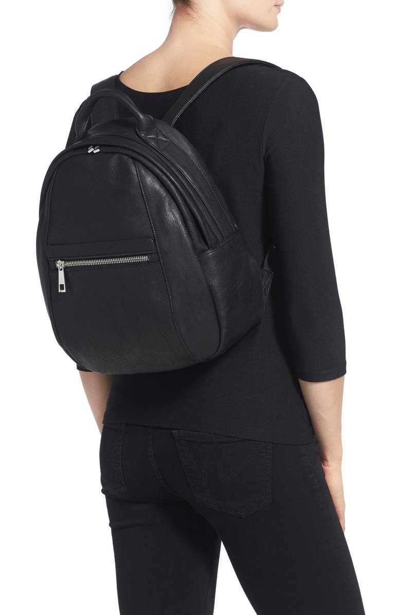 BP. Faux Leather Backpack, Alternate, color,