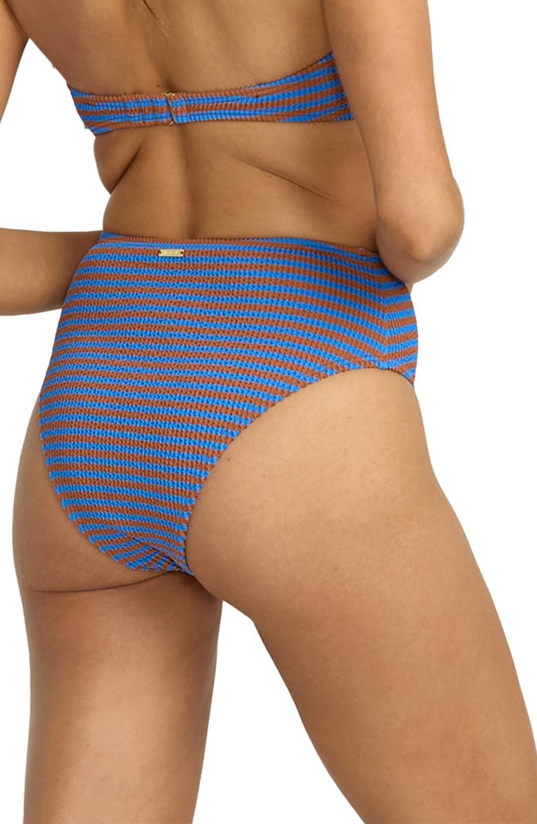Billabong Summer High Stripe Bikini Bottoms, Alternate, color, Blue Multi