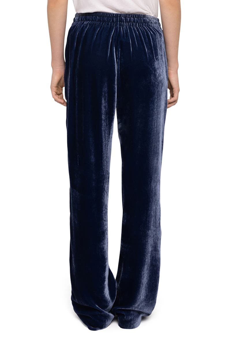 Poma Velvet Drawstring Pants, Alternate, color, MARINE