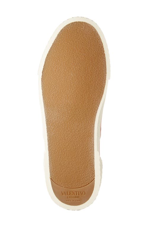Valentino Nojoke Canvas Sneakers With Contrasting Profiles