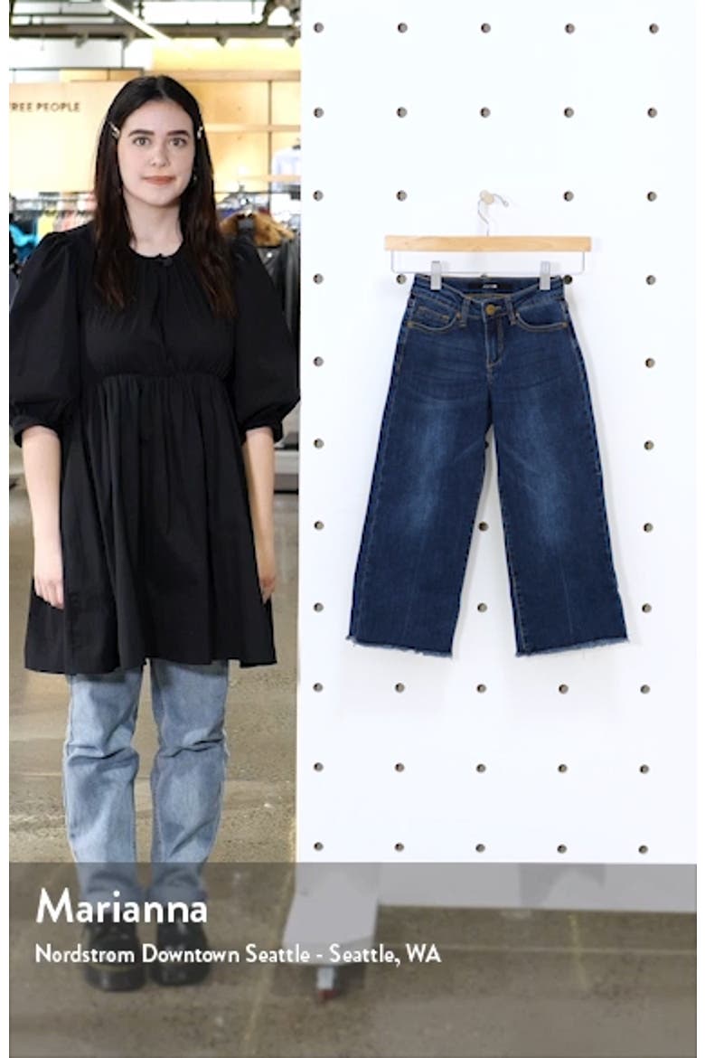 Kids' The Emma Ram Hem Crop Wide Leg Jeans video