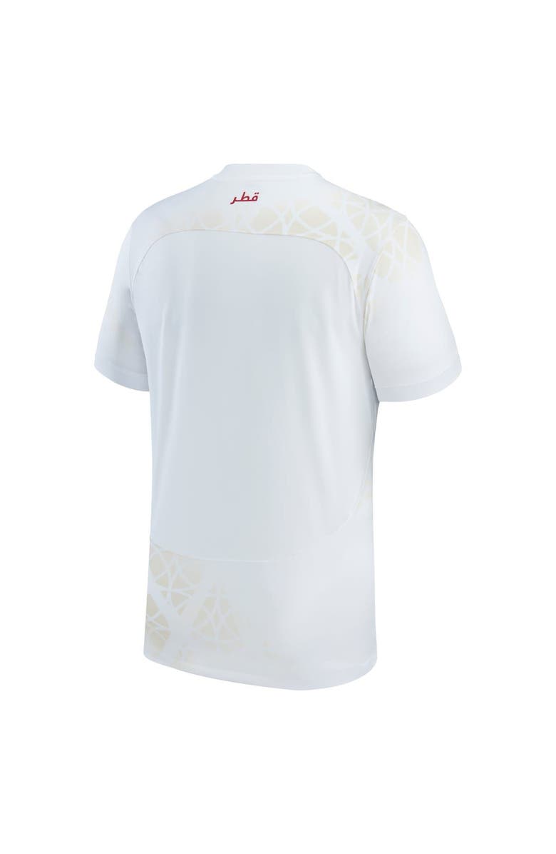 Nike Men's Nike White Qatar National Team 2022/23 Away Replica Jersey, Alternate, color,