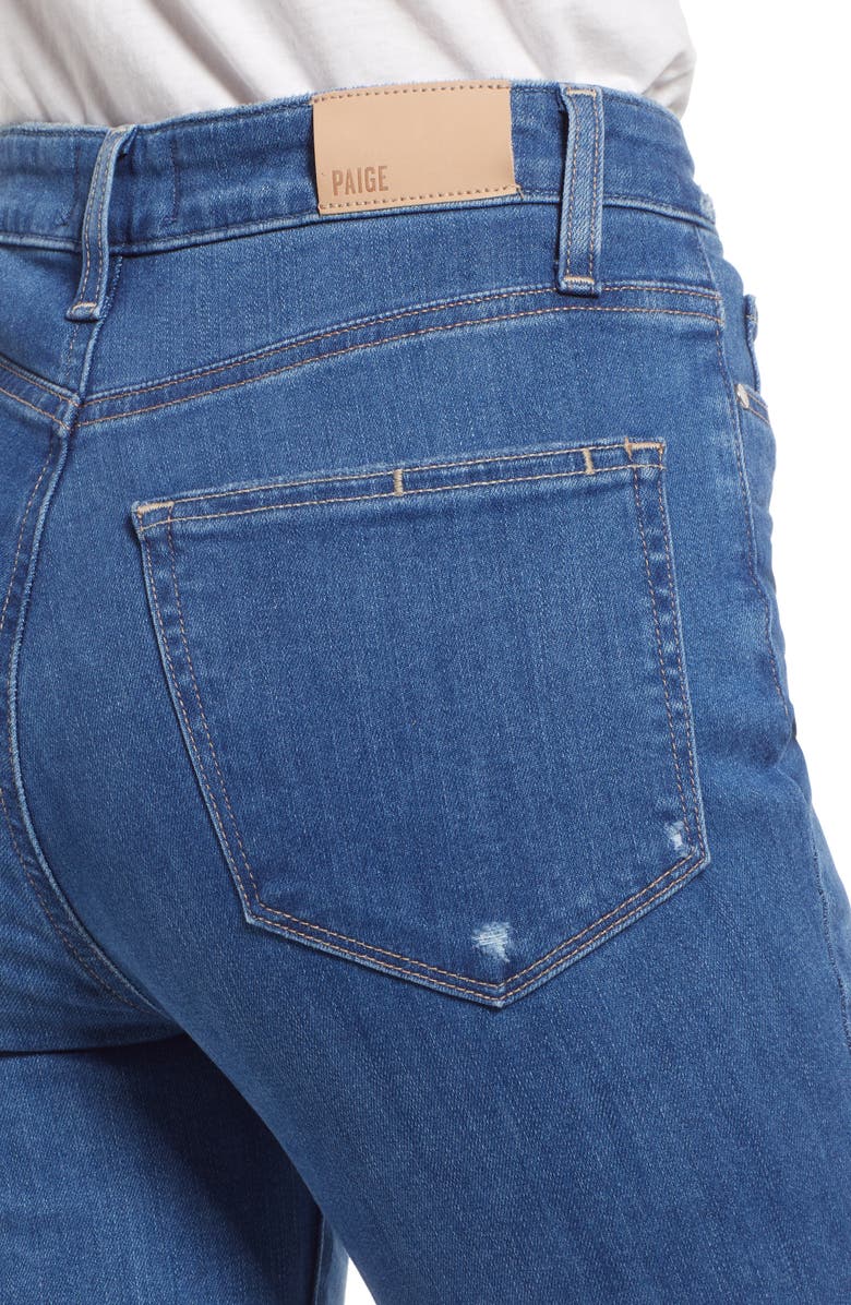 PAIGE Cheeky Raw Hem Ankle Skinny Jeans, Alternate, color, 