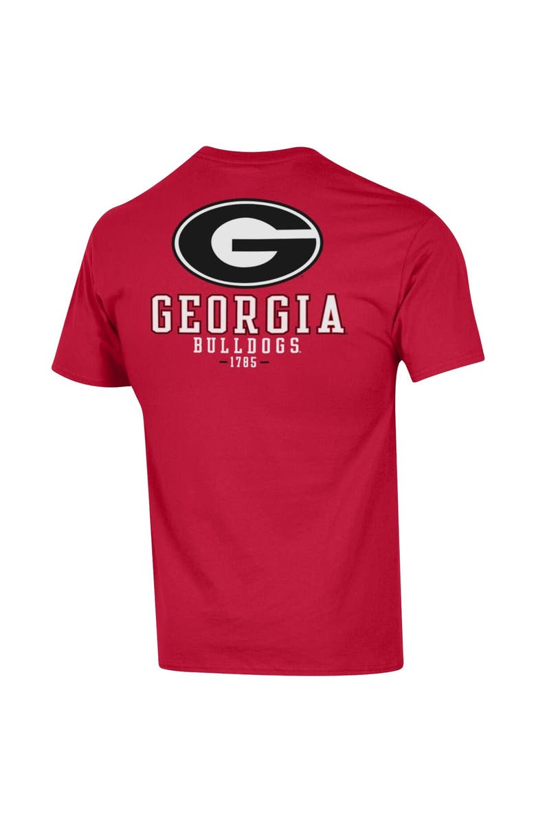 Champion Men's Champion Red Georgia Bulldogs Stack 2-Hit T-Shirt, Alternate, color, 