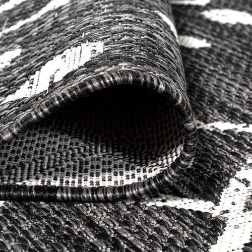 Jonathan Y Nokat  Bohemian Indoor/outdoor Area Rug In Black/ivory