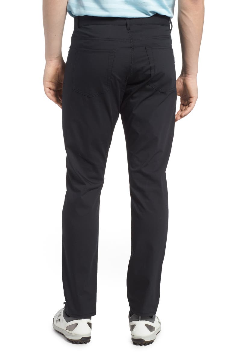 Flex Slim Fit Dri-FIT Golf Pants, Alternate, color, BLACK/ WHITE
