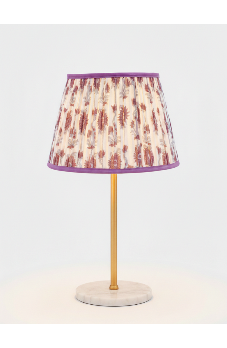 Inner Child 14" Pleated Empire Lampshade, Alternate, color, Floral Vine Purple