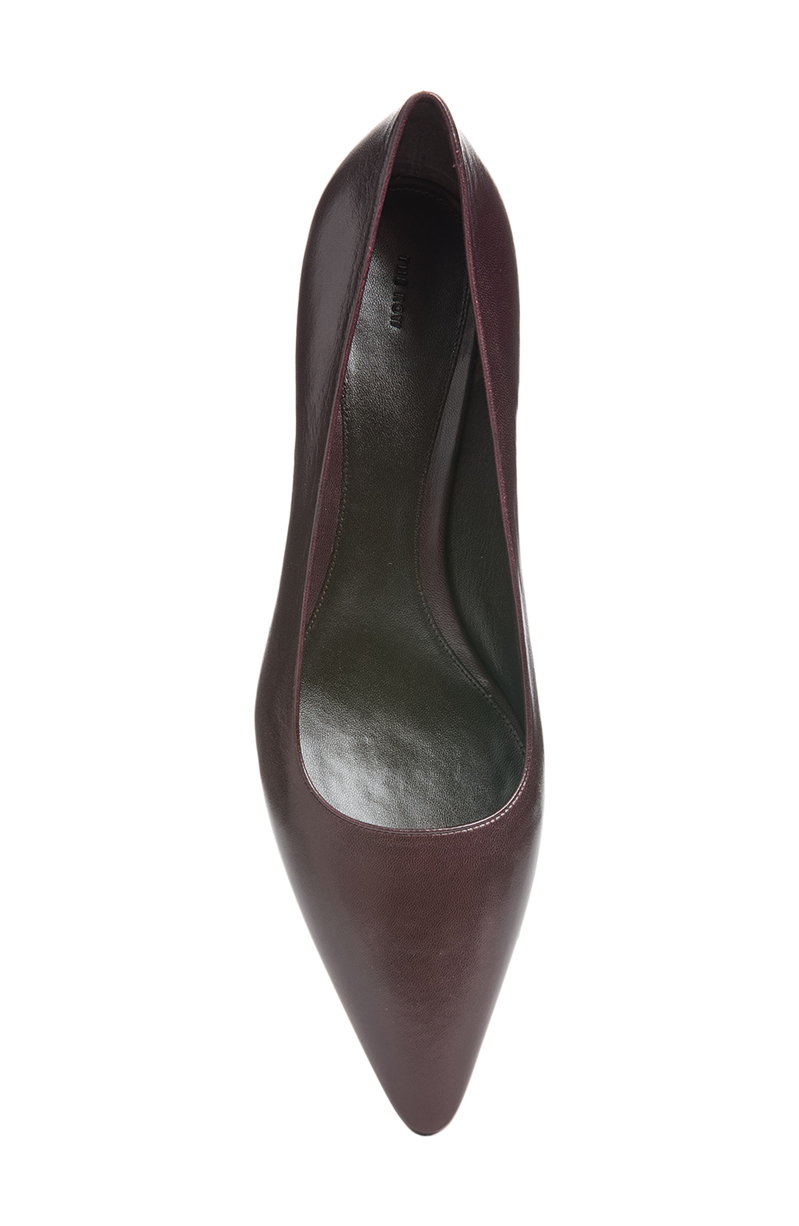 Liisa Leather Kitten Pump, Alternate, color, AUBERGINE