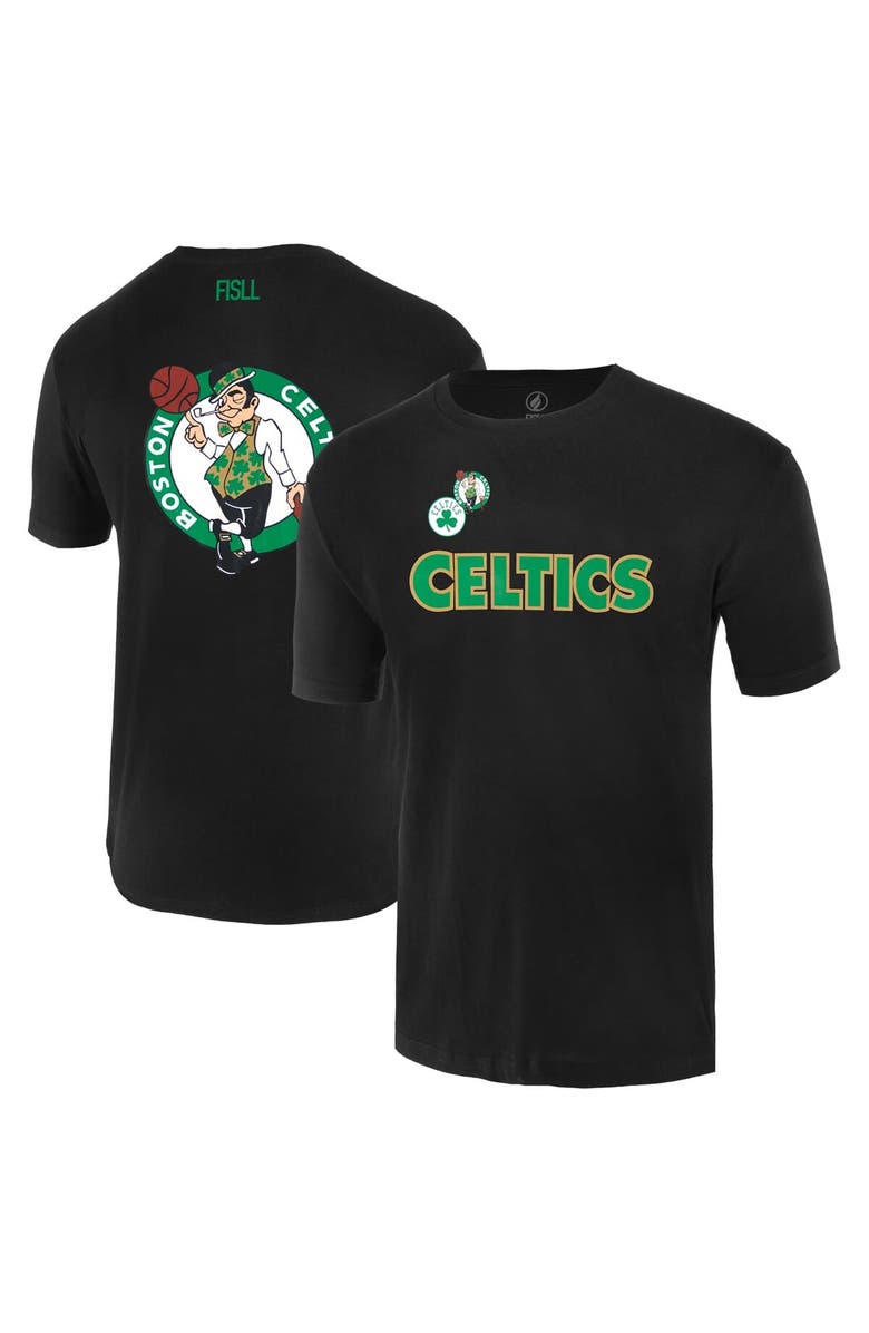FISLL Unisex FISLL  Black Boston Celtics Oversize Logo T-Shirt, Main, color, Black