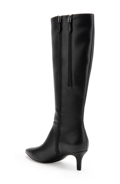 Aerosoles Epic Stretch Kitten Heel Tall Boot In Black