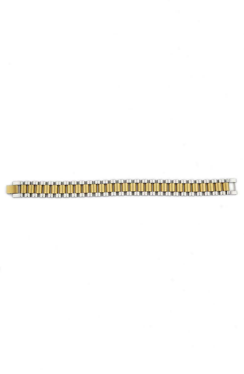 REBL Gender Inclusive Two-Tone Link Bracelet, Alternate, color, Silver And Gold