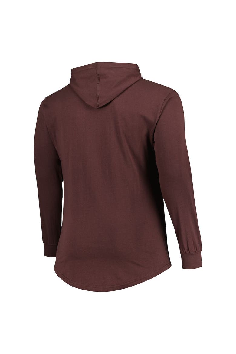Men's Fanatics Branded Brown Cleveland Browns Big & Tall Front Runner Pullover Hoodie, Alternate, color, Brown