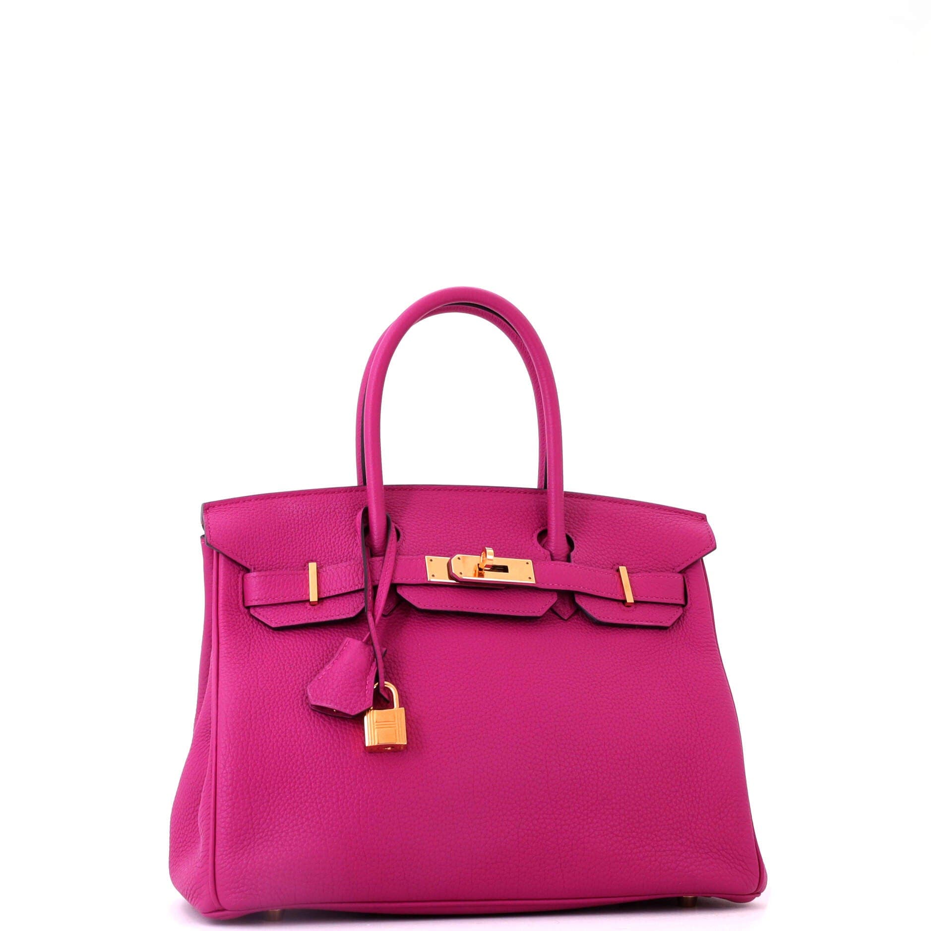 Pre-Owned Hermes Birkin Handbag Pink Togo with Gold Hardware 30, Alternate, color, Rose Pourpre