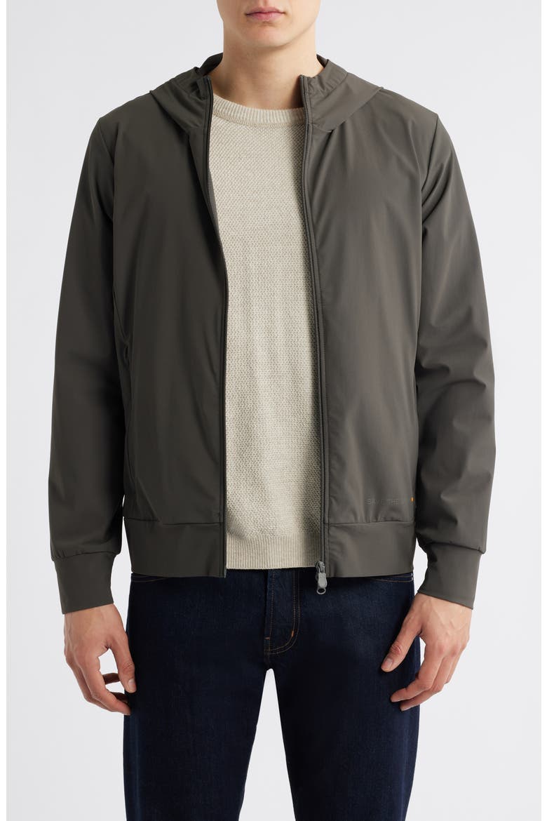 Luiz Hooded Water Repellent Jacket, Main, color, SMOKED GREY