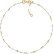 Frankie & Zoe Petite Beaded Station Anklet