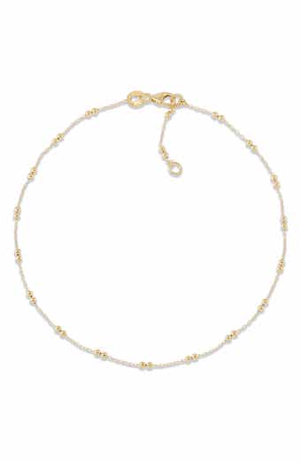 Frankie & Zoe Petite Beaded Station Anklet