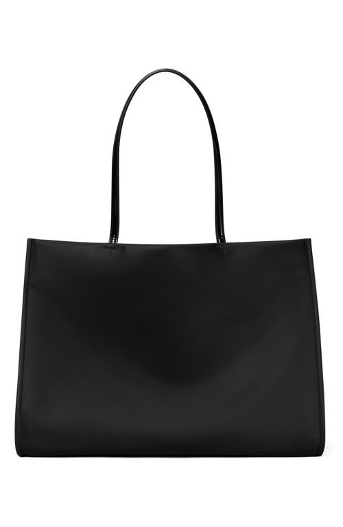 Tory Burch Ella Patent Nylon Tote In Black