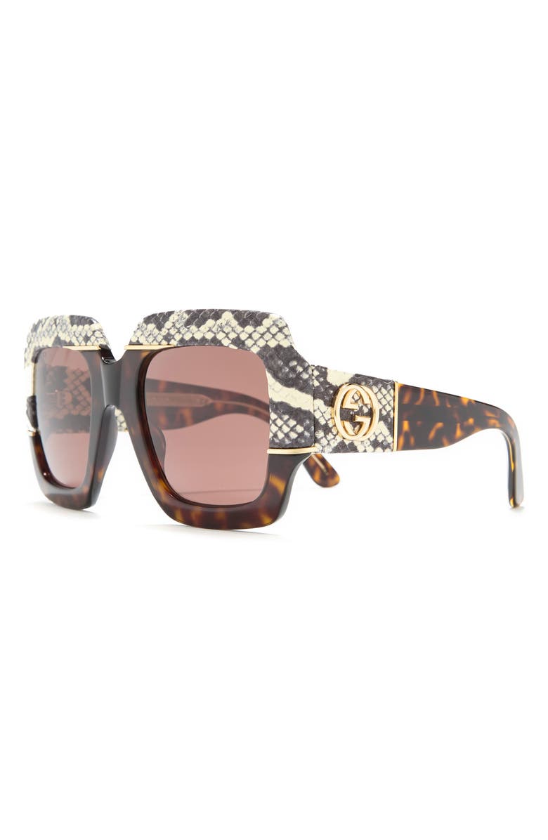 Gucci 54mm Square Sunglasses, Alternate, color,