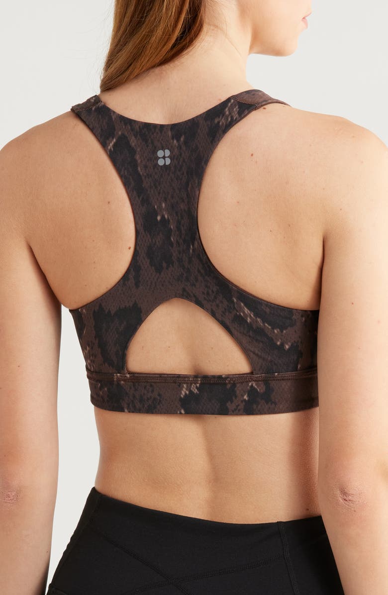 Sweaty Betty Reversible Yoga Sports Bra, Alternate, color, Brownpytho