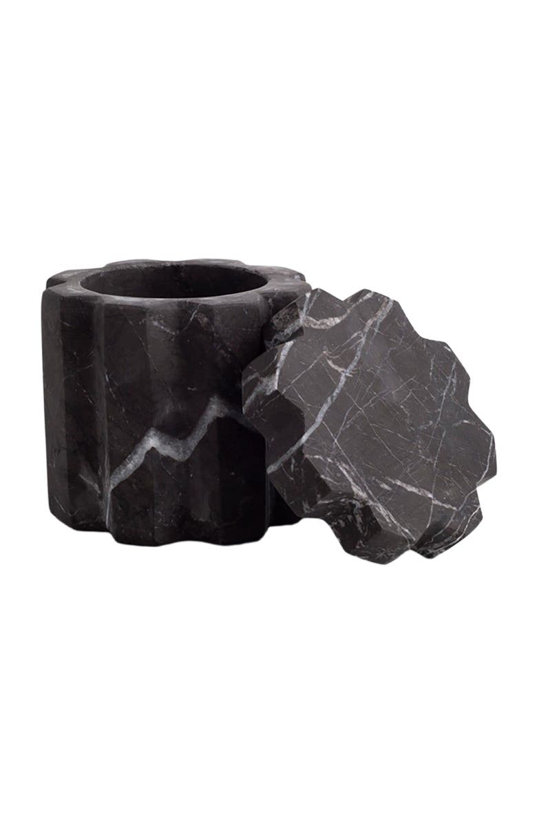 AndJacob Decor Tauro Container, Alternate, color, Black Marble