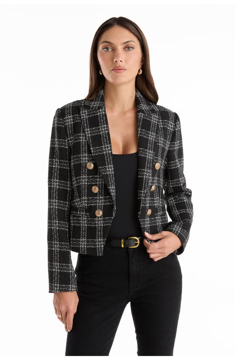Gabrielle Tweed Double Breasted Blazer