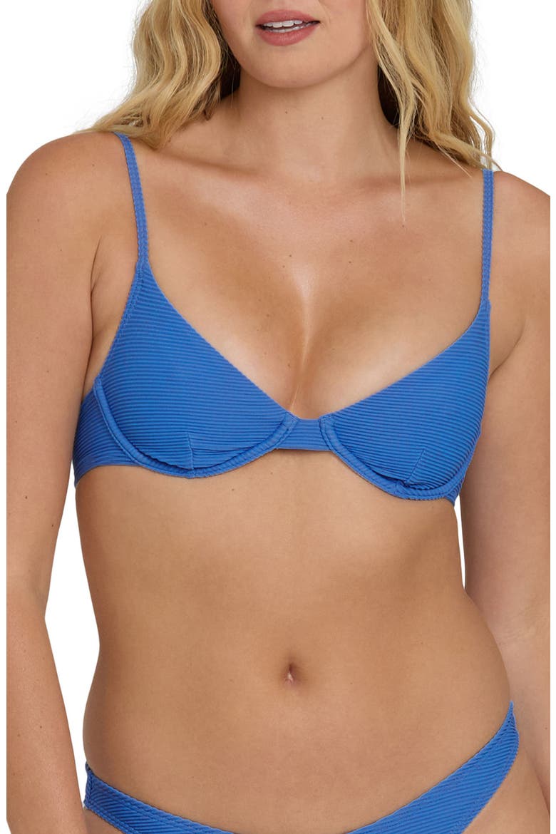 Tanlines Underwire Swim Top, Main, color, TRUE BLUE