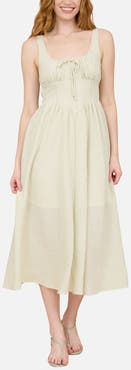 Blu Pepper Sleeveless Midi Dress