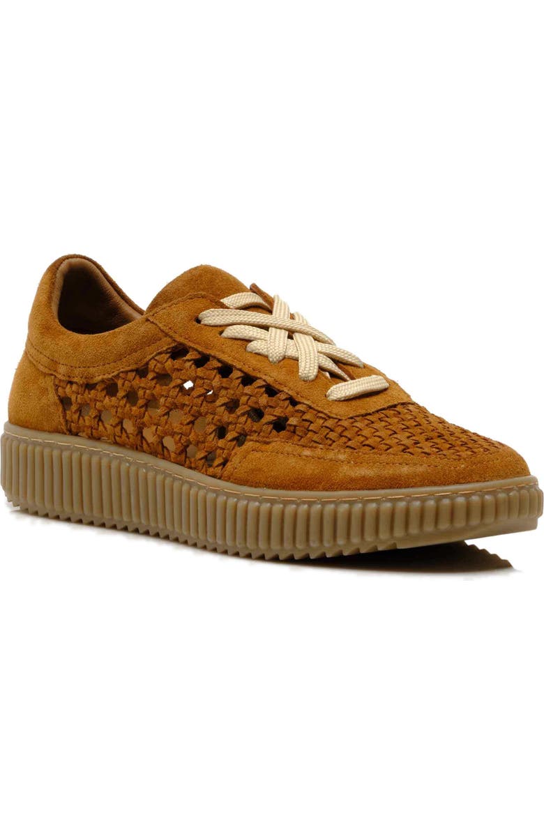 Free People Wimberly Woven Sneaker, Main, color, Tan Suede