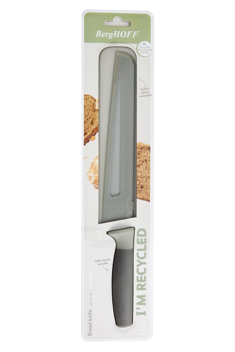 Leo Balance 9-Inch Nonstick Bread Knife, Alternate, color, GREY