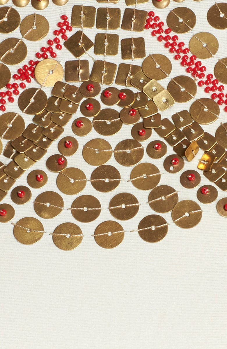 PilyQ 'Gypsy' Embellished Cutaway Bikini Top, Alternate, color, 