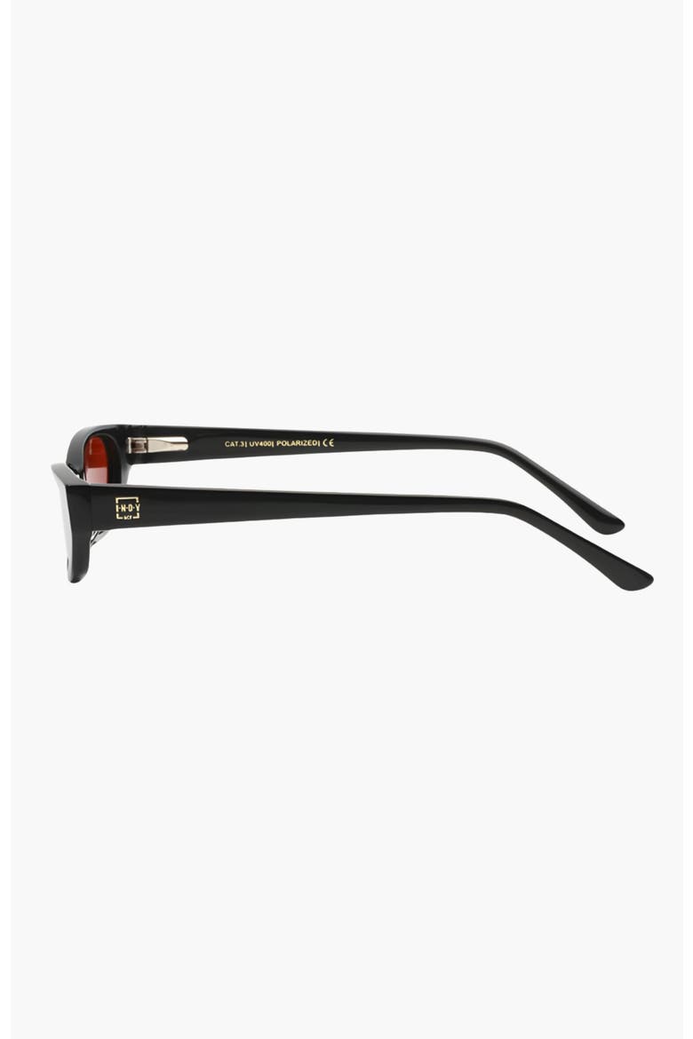 Gisele Cateye Polarized Sunglasses, Alternate, color, Black