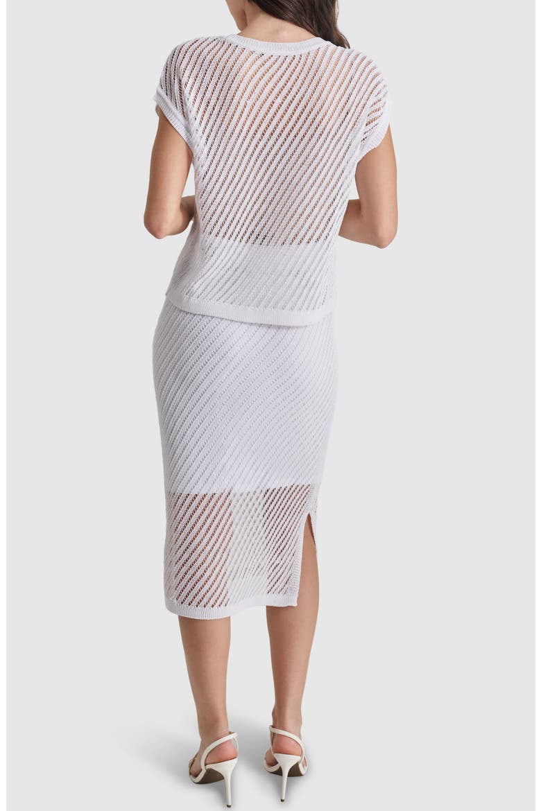 Open Stitch Skirt, Alternate, color, WHITE