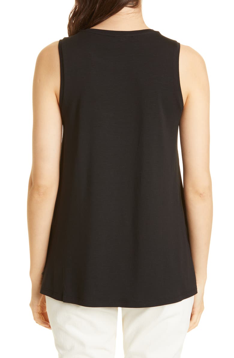 Eileen Fisher Crewneck Long Tank, Alternate, color,